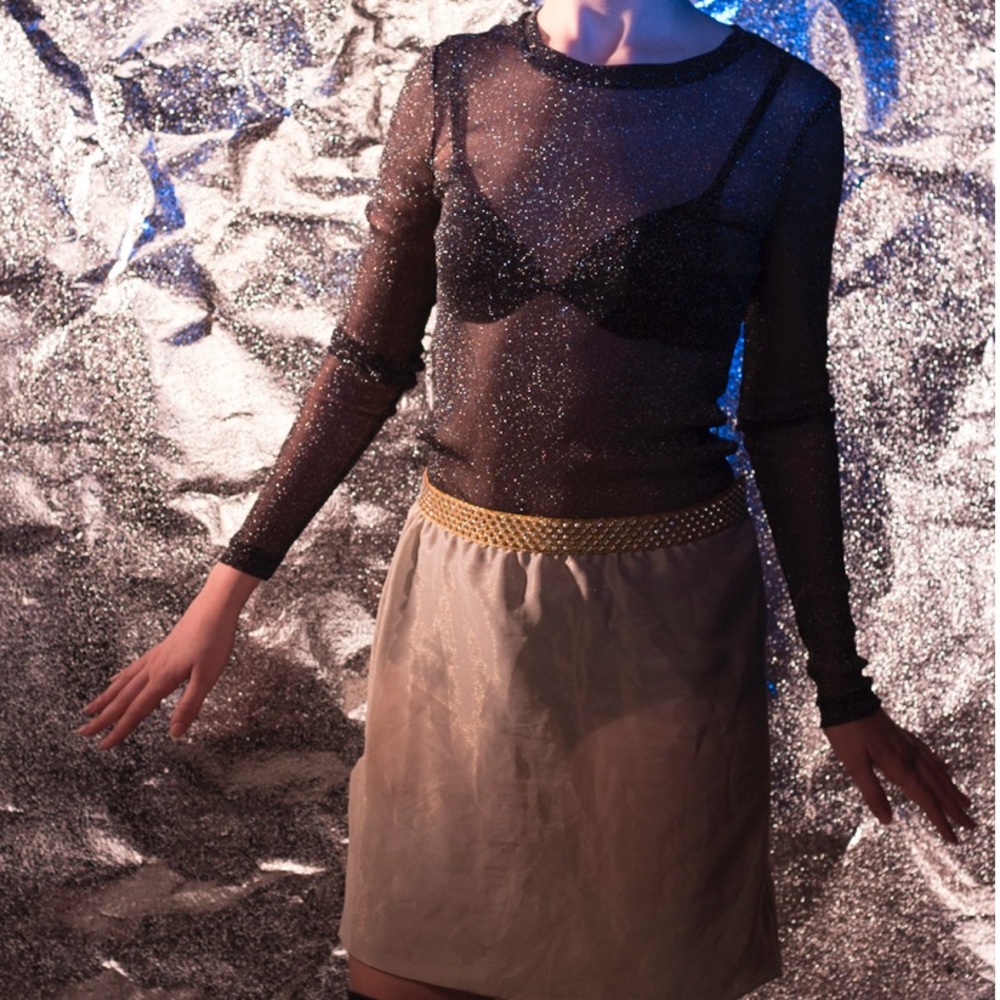 LAST CHANCE MIU MIU Semi-Sheer Skirt